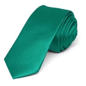 Tommy Hilfiger Men's Troy Solid Green Necktie
